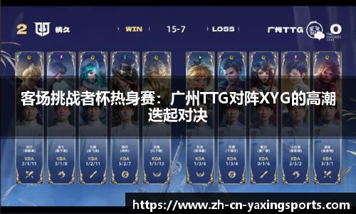 客场挑战者杯热身赛：广州TTG对阵XYG的高潮迭起对决